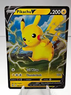 Pokemon Pikachu V 086/264 Fusion Strike Ultra Rare Holo - Image 1