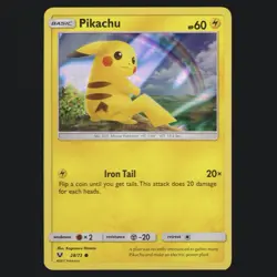 Pikachu 28/73 Shining Legends Holo Common Pokemon TCG NM ⚡ - Image 1