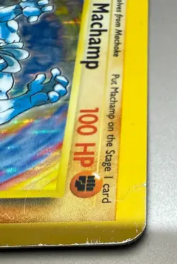 POKEMON TCG MACHAMP 1ST EDITION BASE SET RARE HOLO MODERATE/HEAVY PLAY - Image 4