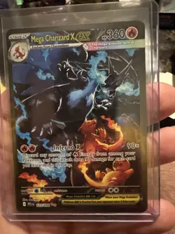 Mega Charizard X ex SIR 125/094 Phantasmal Flames Pokemon TCG Pack Fresh NM - M - Image 3