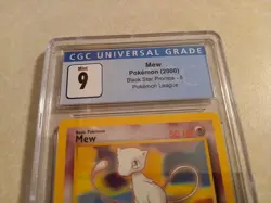 MEW BLACK STAR PROMO #8 CGC 9 MINT POKEMON LEAGUE WOTC - Image 2
