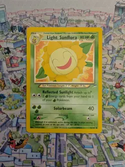 Light Sunflora 72/105 Pokemon Neo Destiny Vintage WotC - LP+ - Image 1