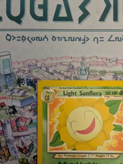 Light Sunflora 72/105 Pokemon Neo Destiny Vintage WotC - LP+ - Image 3