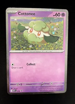 Cottonee 018 - Black Star Promo Cosmo Holo - Phantasmal Flames Pokemon TCG NM - Image 1