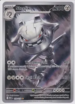 Pokemon Mega Evolution Steelix 150/132 Illustration Rare IR NM/MINT - Image 1