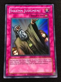 Yugioh Solemn Judgment RP01-EN045 Super (NM) - Image 1