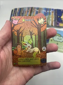 100+ Card Lot - Pokiebubies Fan Art Custom Derpy Leafeon Squirtle Bulbasaur + - Image 3