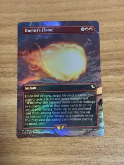 Duelist's Flame (Borderless Foil) FINAL FANTASY MTG - Image 1