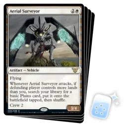 AERIAL SURVEYOR X4 Kamigawa: Neon Dynasty: Commander Magic MTG MINT CARD - Image 1