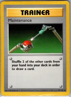 Maintenance 83/102 Non Holo Base Set - Pokemon Card - LP - Image 1