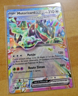 POKEMON ETINCELLES DEFERLANTES CARD HOLO CARTE Motorizard EX 159/191 SSP FR NM - Image 1