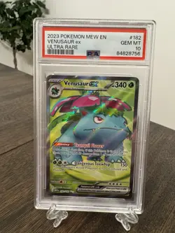 2023 POKEMON MEW EN-151 ULTRA RARE #182 VENUSAUR EX PSA 10 - Image 1