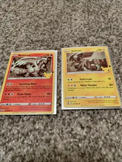 Pokemon TCG: Celebrations Reshiram 002/025 & Zekrom 010/025 Holo Rare LOT 25th - Image 1