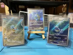 2023 Pokemon Squirtle, Wartortle, & Blastoise EX Scarlet & Violet 151 IR/SIR Set - Image 1