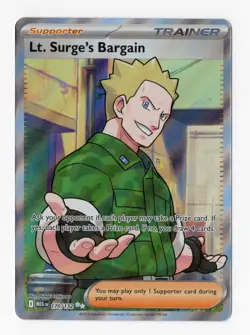 Pokemon TCG - Lt. Surge's Bargain 170/132 - Mega Evolution - Image 1