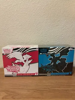 Pokemon Black Bolt and White Flare Elite Trainer Box ETB Set of 2 Sealed New - Image 1