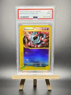2003 POKEMON MISDREAVUS REVERSE REV HOLO FOIL #39 E-SERIES SKYRIDGE PSA 9 WOTC - Image 1