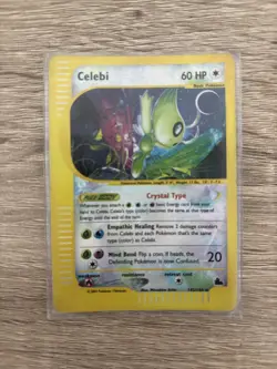 Celebi Pokemon Card - 145/144 - Crystal Reverse Holo - 2003 - Nintendo - Rare - Image 1