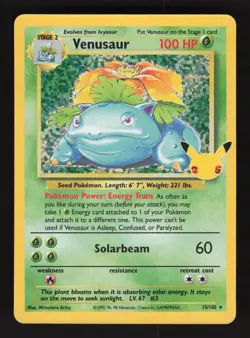 Venusaur 15/102 Pokemon Celebrations Classic Collection Holo Card - Image 1