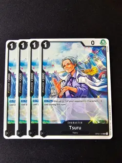 4x OP02-106 Tsuru Playset Non-Foil - One Piece Card Game TCG - PRB-01 English - Image 1