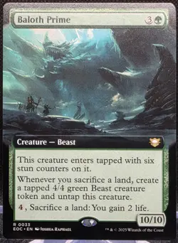 Baloth Prime #33 Commander: Edge of Eternities Reg. Ext. Art Rare *Buy 2 Get 1 - Image 1
