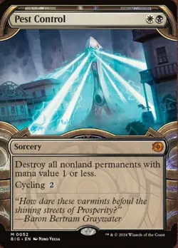 1x Pest Control - Showcase - Foil NM-Mint, English Outlaws of Thunder Junction: - Image 1