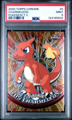 2000 TOPPS CHROME POKEMON T.V. #5 CHARMELEON PSA 9 - Image 1