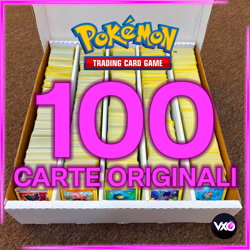 LOTTO 100 CARTE POKEMON IN ITALIANO 100% TUTTE DIVERSE + REVERSE/HOLO GARANTITA - Image 1