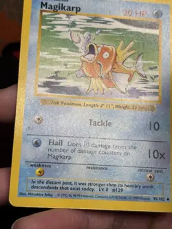 Magikarp 35/102 Base Set Shadowless Non Holo Uncommon Pokemon TCG 1999 - Image 5