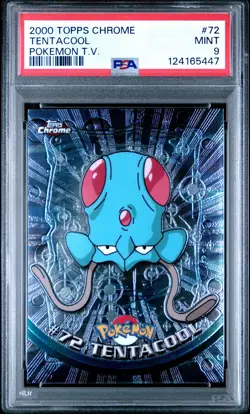 2000 TOPPS CHROME POKEMON T.V. #72 TENTACOOL PSA 9 - Image 1