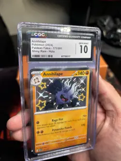 Annihilape 171/091 Paldean Fates Shiny Rare CGC Gem Mint 10 Pokemon TCG Holo - Image 3