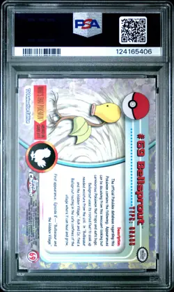2000 TOPPS CHROME POKEMON T.V. #69 BELLSPROUT PSA 9 - Image 2