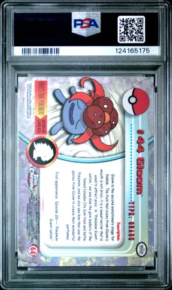 2000 TOPPS CHROME POKEMON T.V. #44 GLOOM PSA 9 - Image 2
