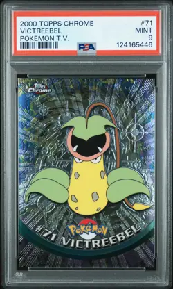 2000 TOPPS CHROME POKEMON T.V. #71 VICTREEBEL PSA 9 - Image 1