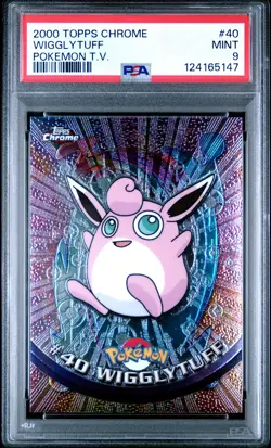 2000 TOPPS CHROME POKEMON T.V. #40 WIGGLYTUFF PSA 9 - Image 1
