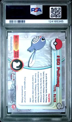 2000 TOPPS CHROME POKEMON T.V. #60 POLIWAG PSA 9 - Image 2