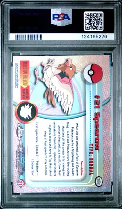 2000 TOPPS CHROME POKEMON T.V. #21 SPEAROW PSA 9 - Image 2