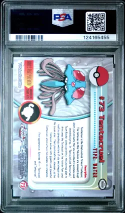 2000 TOPPS CHROME POKEMON T.V. #73 TENTACRUEL PSA 9 - Image 2