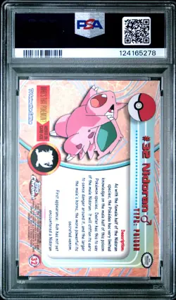 2000 TOPPS CHROME POKEMON T.V. #32 NIDORAN PSA 9 - Image 2