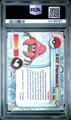 2000 TOPPS CHROME POKEMON T.V. #47 PARASECT PSA 9 - Image 2