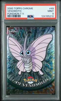 2000 TOPPS CHROME POKEMON T.V. #49 VENOMOTH PSA 9 - Image 1