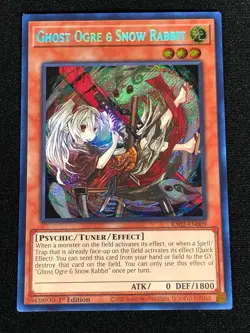 Yugioh Ghost Ogre & Snow Rabbit RA02-EN009 1ST SECRET (NM) - Image 1