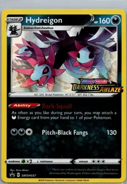 Hydreigon - (Prerelease) Promo SWSH: Sword & Shield Promo Cards SWSH037 NM - Image 1