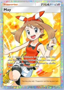 Pokemon TCG Pocket MAY [ENG] supporter full art card (TRADE) - Image 1