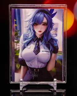 Eula Genshin Impact Goddess Diary Blind Premium S Glitter Foil Card Waifu - Image 1