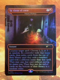 MTG Rainbow Foil Borderless Ya viene el coco - Tibalt's Trickery Secret Lair!! - Image 1