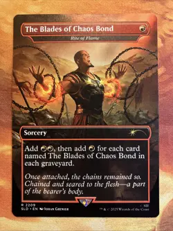 MTG Borderless The Blades of Chaos Bond - Rite of Flame SLD: God of War: Greek!! - Image 1