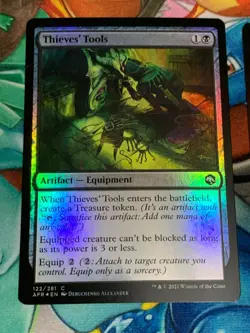 C786 MAGIC GATHERING FORGOTTEN REALMS FOIL THIEVES TOOLS 2X #122 NM MTG - Image 2