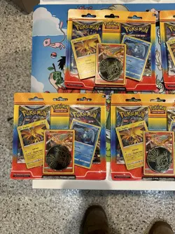 Lot Of 5 Pokemon TCG SW/SH 2 Pack Blister Zapdos Moltres Articuno + Coin NEW - Image 2