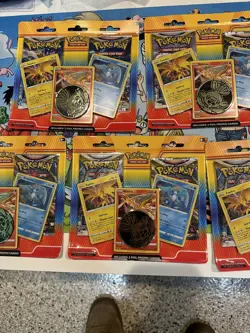 Lot Of 5 Pokemon TCG SW/SH 2 Pack Blister Zapdos Moltres Articuno + Coin NEW - Image 3